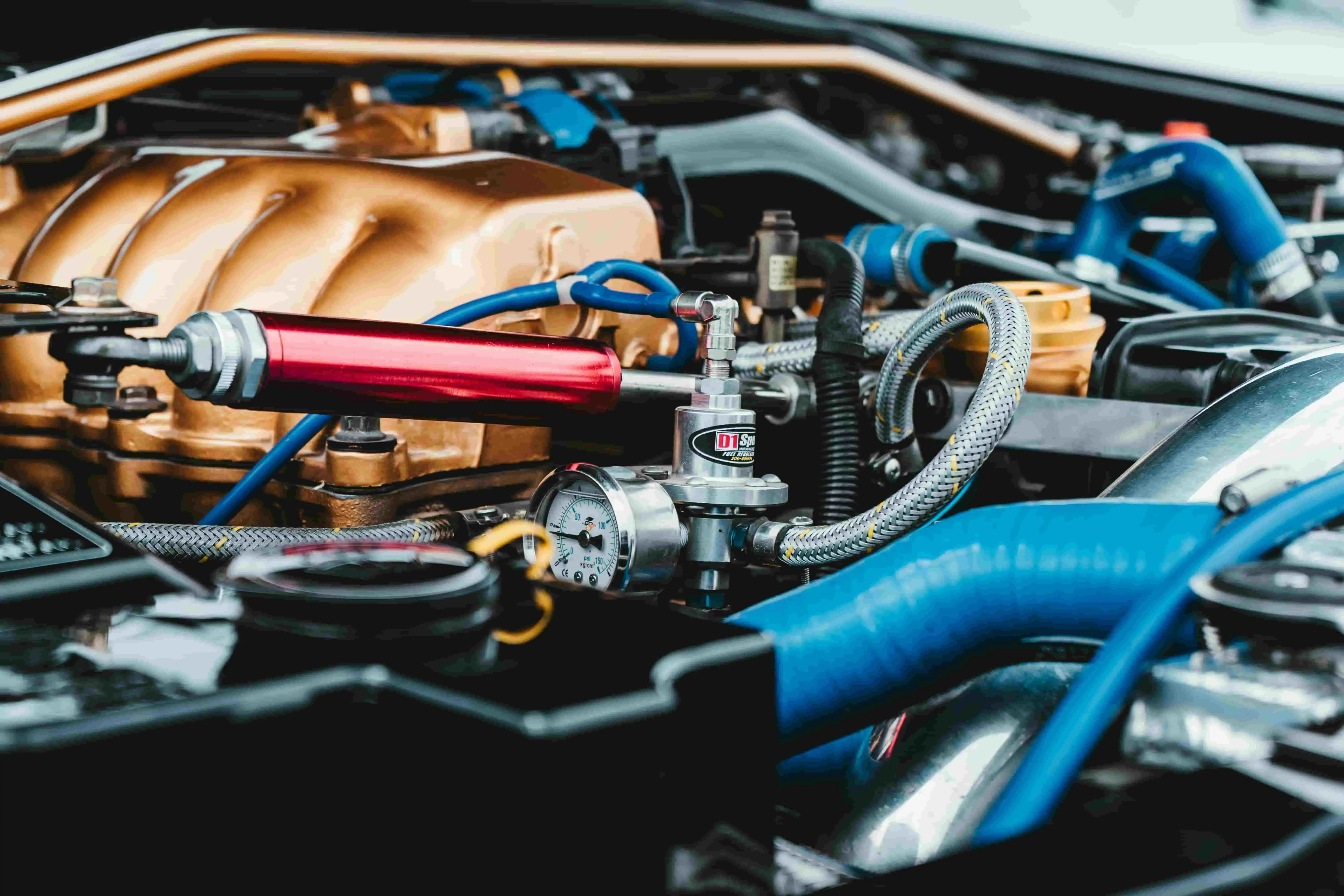 Parte do motor do carro